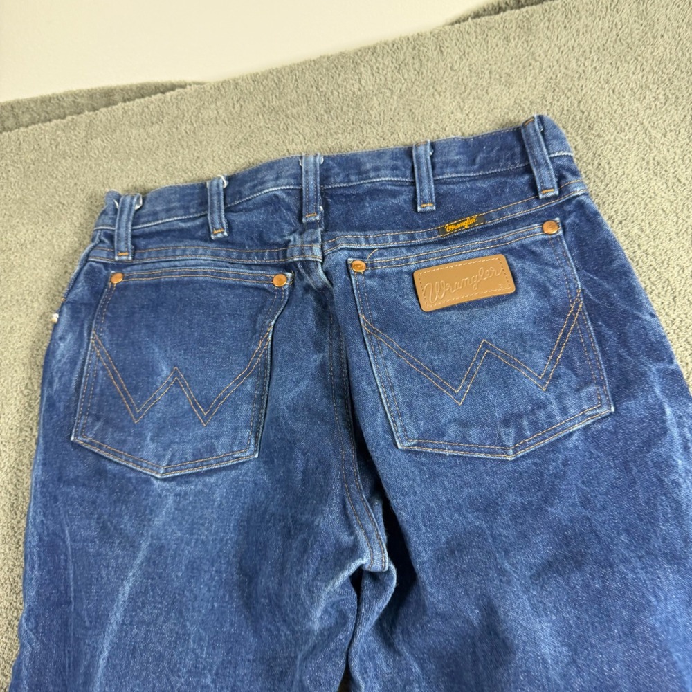 Wrangler 13MWZ Cowboy Cut Original Fit Blue Denim Jeans 30x33 Mens High Rise
